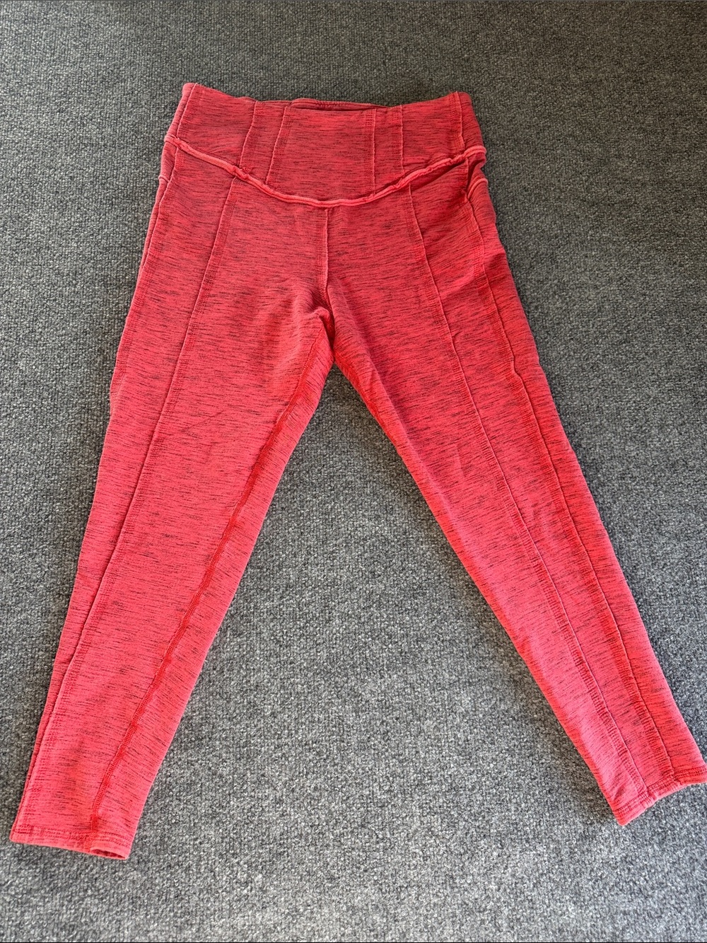 Free People Movement Women’s Pink/Coral Heathered Leggings Size L